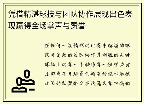 凭借精湛球技与团队协作展现出色表现赢得全场掌声与赞誉